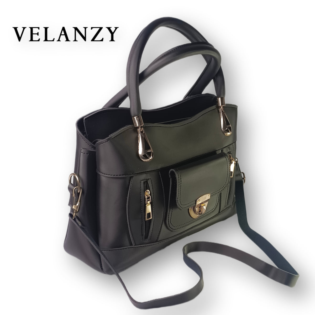 Velanzy Luxe CarryAll – Onyx Black Gloss